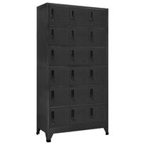 vidaXL Persirengimo spintelė, antracito spalvos, 90x40x180cm, plienas