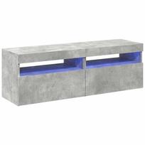vidaXL TV spintelės su LED apšvietimu, 2vnt., pilkos, 60x35x40cm