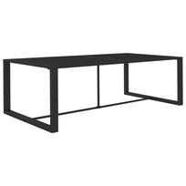 vidaXL Lauko valgomojo stalas, antracito, 120x60x66cm, aliuminis