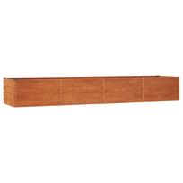 vidaXL Aukštas sodo lovelis, rūdžių, 320x80x45cm, Corten plienas