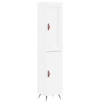 vidaXL Komoda, baltos spalvos, 34,5x34x180cm, apdirbta mediena