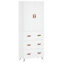 vidaXL Komoda, baltos spalvos, 69,5x34x180cm, apdirbta mediena