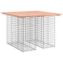 vidaXL Sodo stalas, gabiono dizainas, 100x102x72 cm, Douglas medienos masyvas