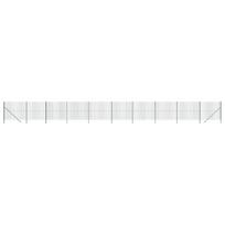 vidaXL Vielinė tinklinė tvora, žalia, 1,8x25m, galvanizuotas plienas