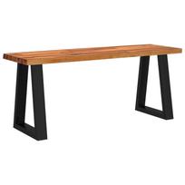 vidaXL Suoliukas su gyvu kraštu, 110cm, akacijos medienos masyvas