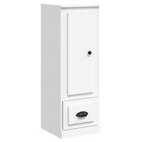 vidaXL Komoda, baltos spalvos, 36x35,5x103,5cm, apdirbta mediena