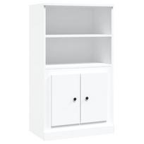 vidaXL Komoda, baltos spalvos, 60x35,5x103,5cm, apdirbta mediena