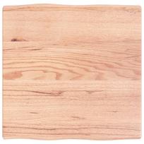 vidaXL Stalviršis, šviesiai rudas, 60x60x(2-4) cm, medienos masyvas