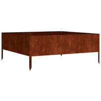 vidaXL Aukštas sodo lovelis, 100x100x41cm, Corten plienas