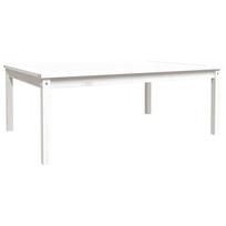 vidaXL Sodo stalas, baltas, 121x82,5x45cm, pušies medienos masyvas