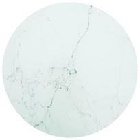 vidaXL Stalviršis, baltas, 60x0,8cm, grūdintas stiklas