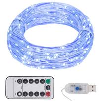 vidaXL 300 LED lempučių girlianda, mėlynos spalvos, 30m