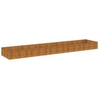 vidaXL Aukštas sodo lovelis, 482x100x36cm, Corten plienas