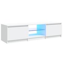 vidaXL Televizoriaus spintelė su LED apšvietimu, balta, 140x40x36cm