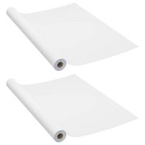 vidaXL Lipnios plėvelės baldams, 2vnt., baltos, 500x90cm, PVC