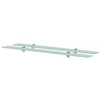 vidaXL Pakabinamos lentynos, 2vnt., 100x20cm, stiklas, 8mm (243785x2)