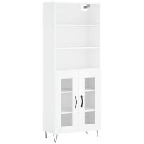 vidaXL Komoda, baltos spalvos, 69,5x34x180cm, apdirbta mediena