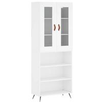 vidaXL Komoda, baltos spalvos, 69,5x34x180cm, apdirbta mediena