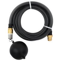vidaXL Siurbimo žarna su žalvarinėmis jungtimis, juoda, 1,1", 5m, PVC