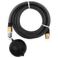 vidaXL Siurbimo žarna su žalvarinėmis jungtimis, juoda, 1,1", 20m, PVC