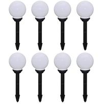 vidaXL Lauko LED šviest. takeliui, 8vnt, 15cm, su įsmeig. kuoliuku
