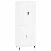 vidaXL Komoda, baltos spalvos, 69,5x34x180cm, apdirbta mediena