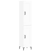 vidaXL Komoda, baltos spalvos, 34,5x34x180cm, apdirbta mediena