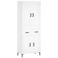 vidaXL Komoda, baltos spalvos, 69,5x34x180cm, apdirbta mediena