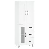 vidaXL Komoda, baltos spalvos, 69,5x34x180cm, apdirbta mediena