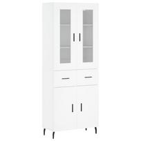 vidaXL Komoda, baltos spalvos, 69,5x34x180cm, apdirbta mediena