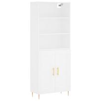 vidaXL Komoda, baltos spalvos, 69,5x34x180cm, apdirbta mediena