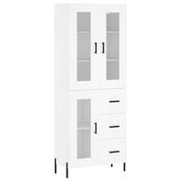 vidaXL Komoda, baltos spalvos, 69,5x34x180cm, apdirbta mediena
