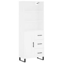 vidaXL Komoda, baltos spalvos, 69,5x34x180cm, apdirbta mediena