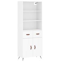 vidaXL Komoda, baltos spalvos, 69,5x34x180cm, apdirbta mediena