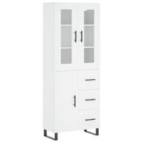 vidaXL Komoda, baltos spalvos, 69,5x34x180cm, apdirbta mediena