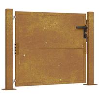 vidaXL Sodo vartai, 100x75 cm, Corten plienas