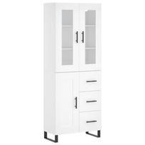 vidaXL Komoda, baltos spalvos, 69,5x34x180cm, apdirbta mediena