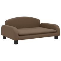 vidaXL Vaikiška sofa, rudos spalvos, 70x45x30cm, audinys