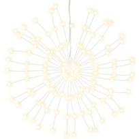 vidaXL Kalėdinis šviestuvas fejerverkas, 140 šiltų baltų LED, 17cm