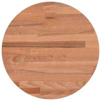 vidaXL Stalviršis, 30x2,5cm, bukmedžio medienos masyvas, apskritas