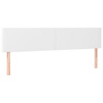 vidaXL Galvūgaliai, baltos spalvos, 180x5x78/88 cm, dirbtinė oda