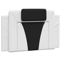 vidaXL Galvūgalio pagalvėlė, Viana, baltas ir juodas, 90cm, dirbtinė oda