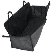 vidaXL Automobilio sėdynės uždangalas šunims, juodas, 137x46x50cm