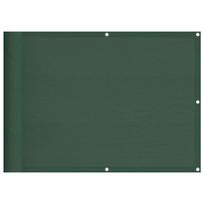 vidaXL Balkono pertvara, tamsiai žalia, 75x1000cm, 100% poliesteris