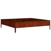 vidaXL Aukštas sodo lovelis, 100x100x26cm, Corten plienas