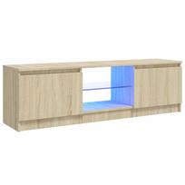 vidaXL TV spintelė su LED apšvietimu, ąžuolo spalvos, 120x30x36cm