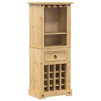 vidaXL Vyno lentyna Corona, 56x35x134,5 cm, pušies medienos masyvas