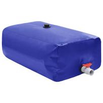 vidaXL Vandens talpa su čiaupu, sulankstoma, 670l, PVC