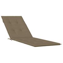 vidaXL Terasos kėdės pagalvėlė, taupe, (75+105) x 50 x 4cm, audinys