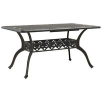 vidaXL Sodo staliukas, bronzinis, 150x90x72cm, lietas aliuminis